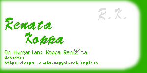 renata koppa business card